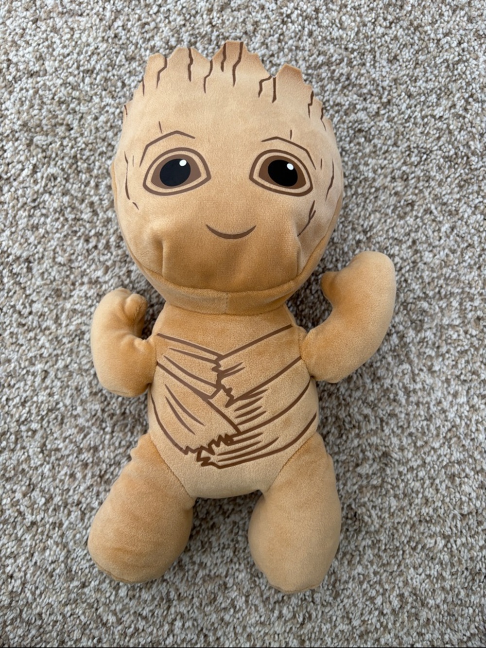 Marvel Baby Groot Plush Toy Tan Brown